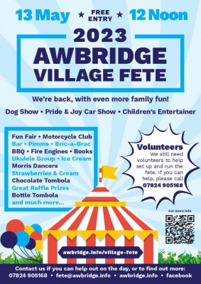 Awbridge Villafe Fete Flyer