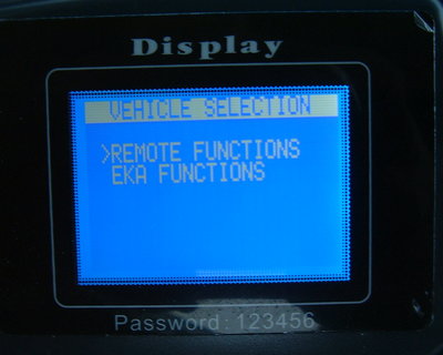 Select either remote functions or EKA