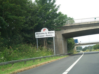 Crossing the border into Wales (Passports not required!)